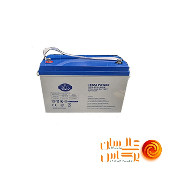 باتری 100 آمپر ساعت دیپ سایکل ژل برند IBIZA