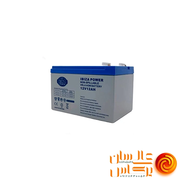 باتری 12 آمپر ساعت UPS برند IBIZA