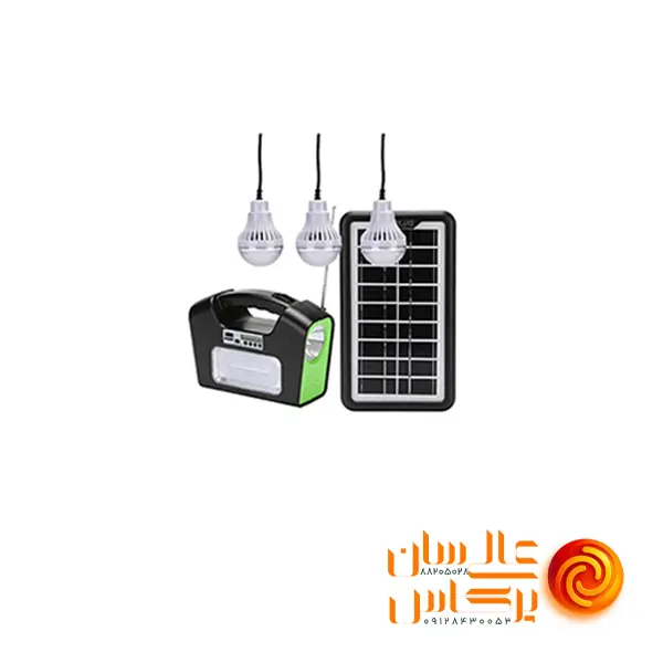پکیج خورشیدی پرتابل ۳ وات GDSUPER مدل GD-16